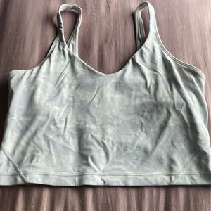 Alpine white camo align tank top; size 6; only worn twice